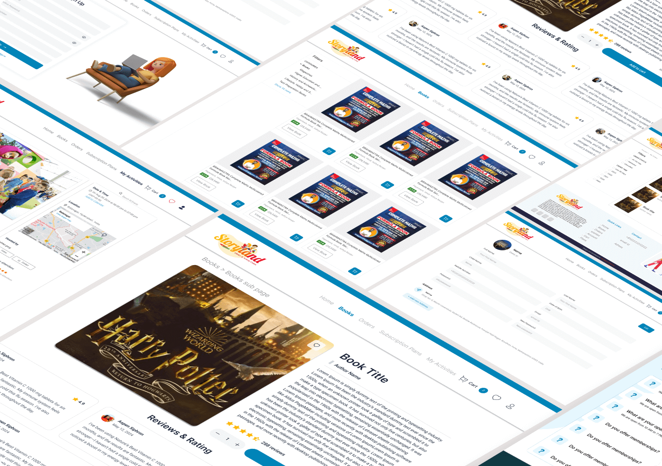 Story Land Library website